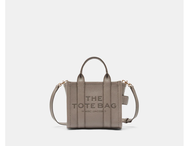 Marc Jacobs The Leather Mini Tote Bag - Cement