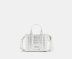 Marc Jacobs The Crystal Canvas Mini Tote Bag - White