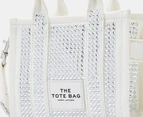 Marc Jacobs The Crystal Canvas Mini Tote Bag - White