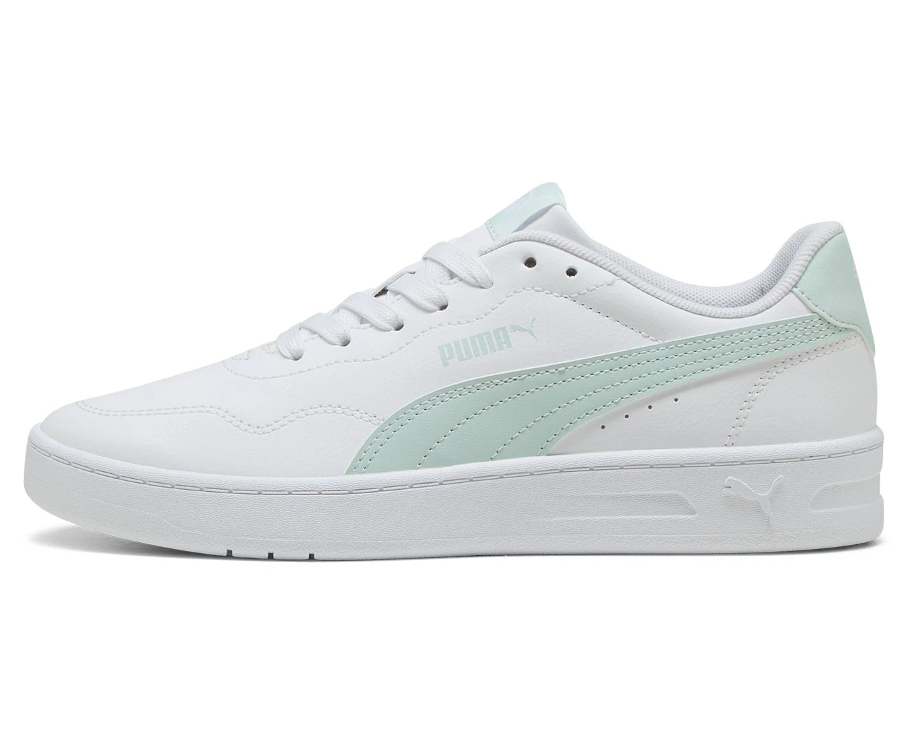 Puma Women's Court Lally Sneakers - White/Peaceful Blue