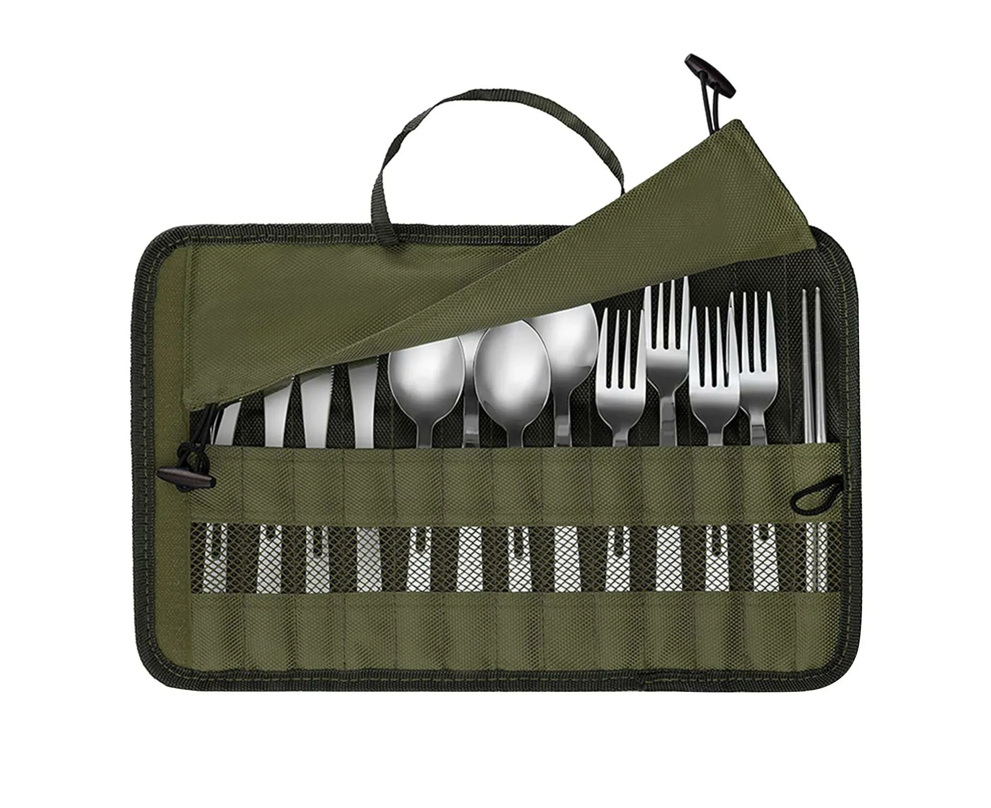 cutlery bag portable camping cookware set storage bag kitchen gadgets