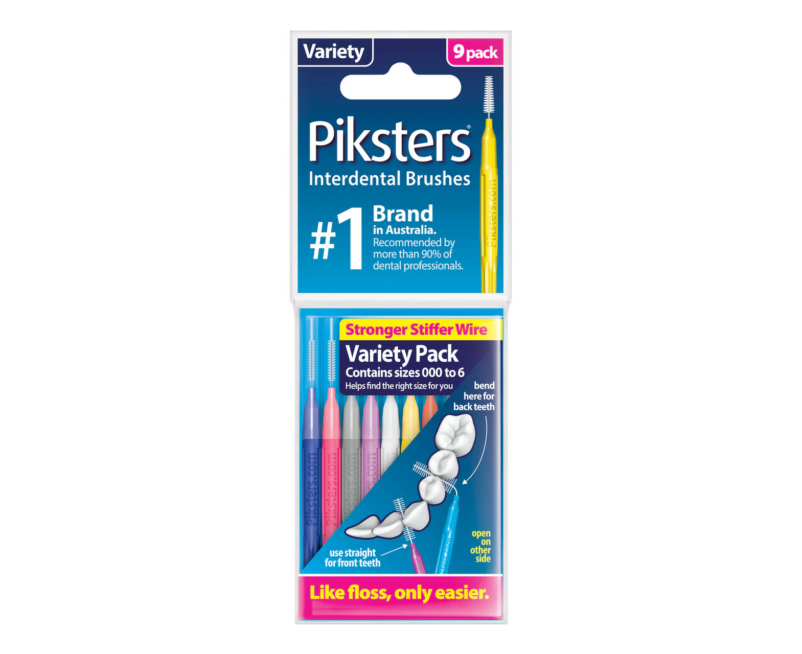 Piksters(R) Interdental Brushes Variety 9pk