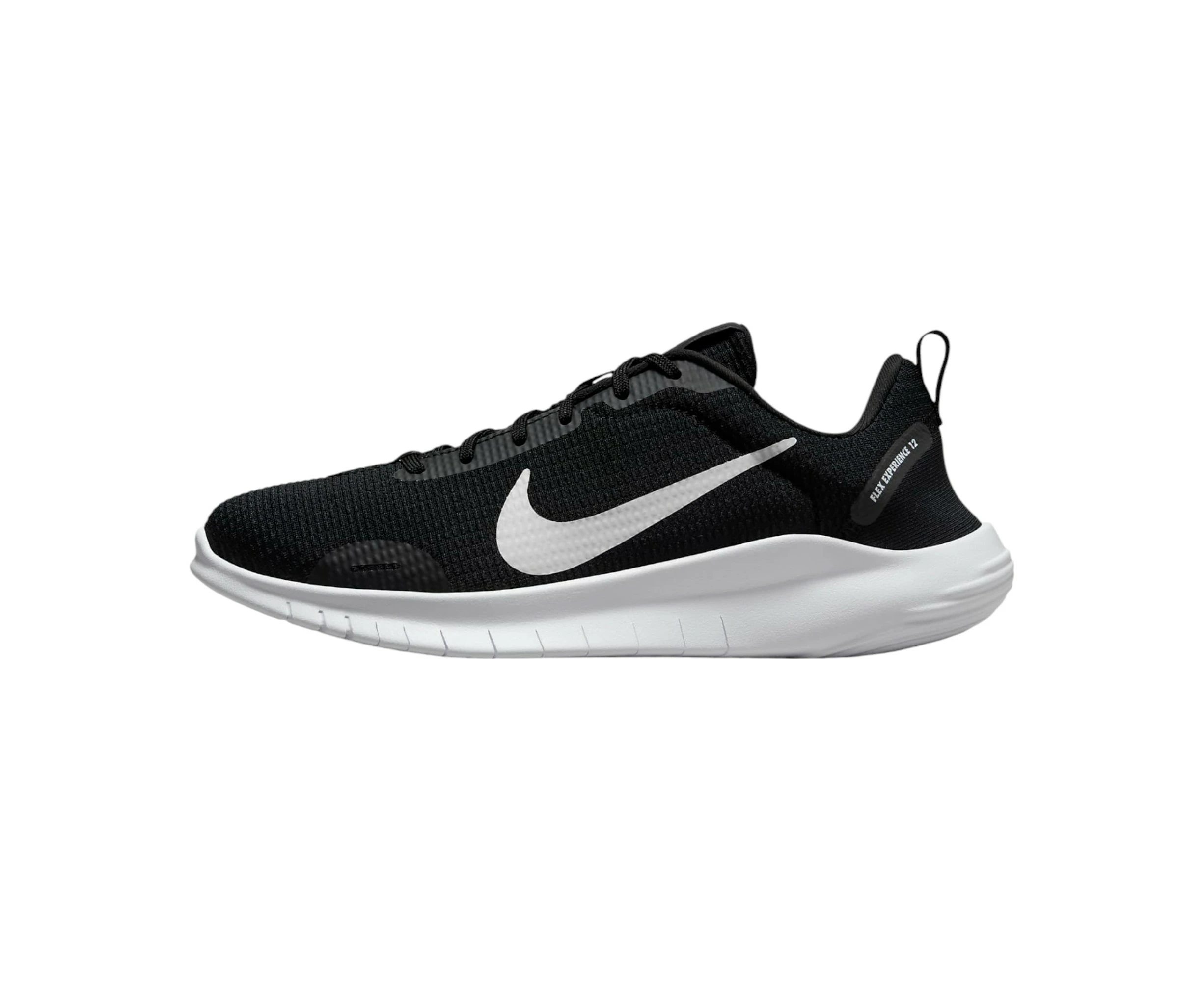 Womens Nike Flex Experience Run 12 Black/ White Athletic Running Shoes