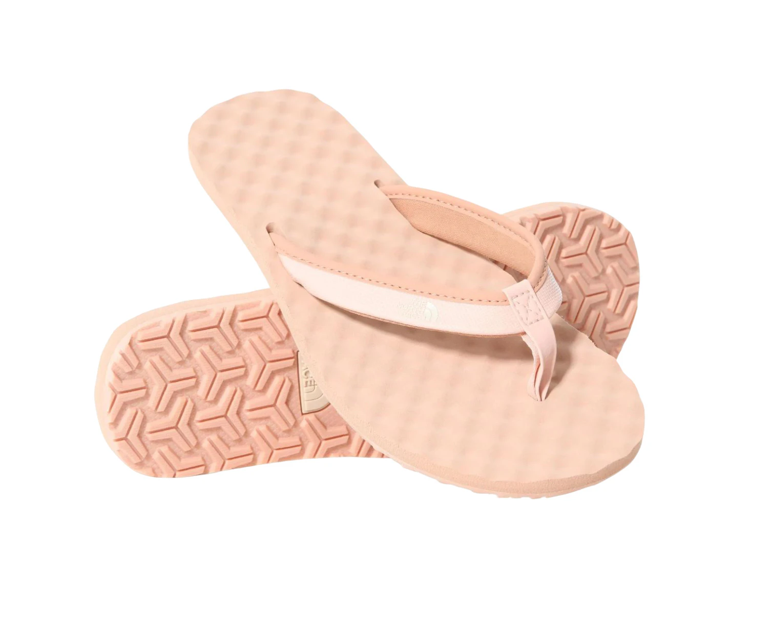 Women The North Face Base Camp Mini Ii Flip-Flops Crème Pink Thongs