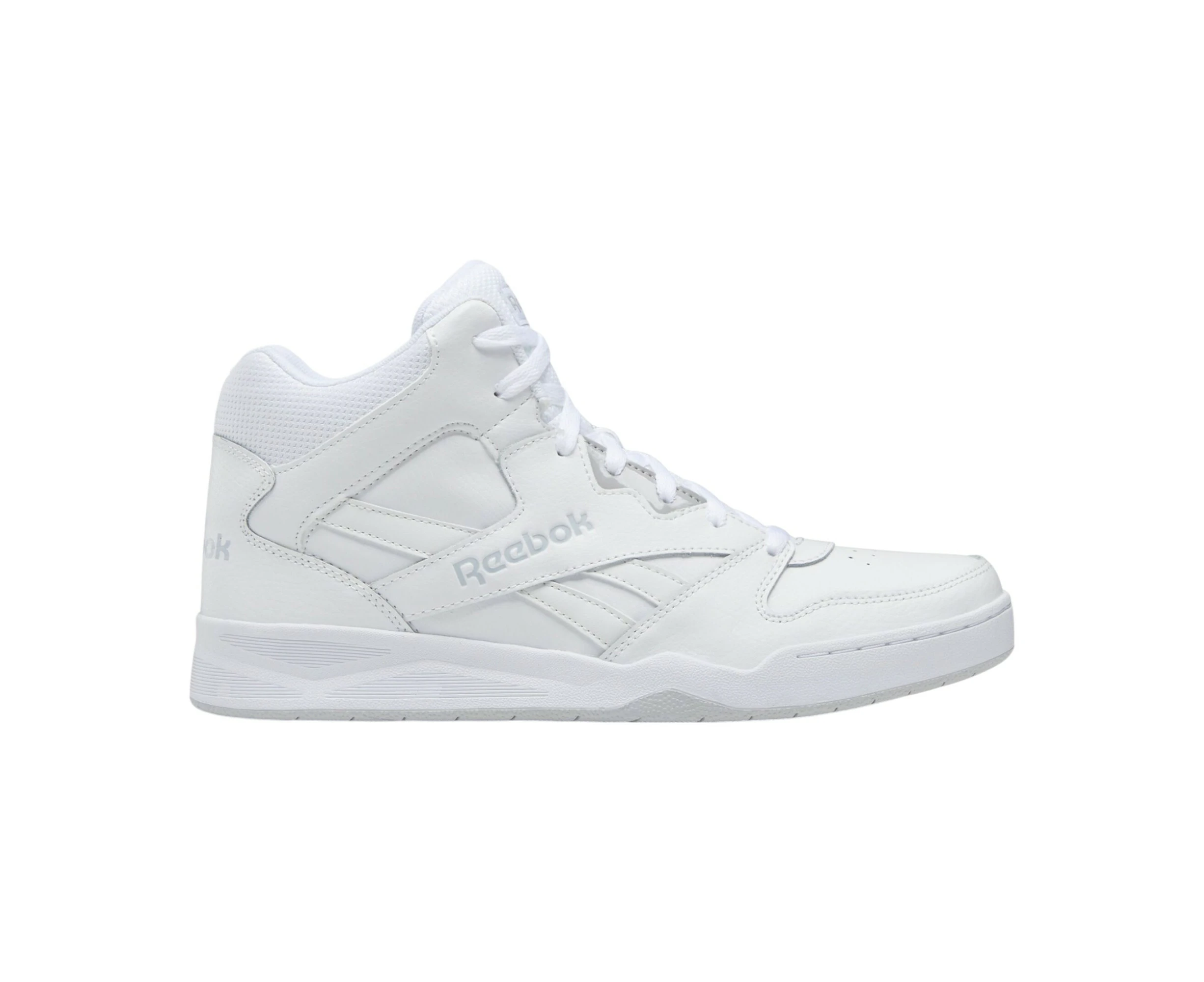 Mens Reebok Royal Bb4500 Hi2 White/ Light Grey Casual Basketball Shoes Leather