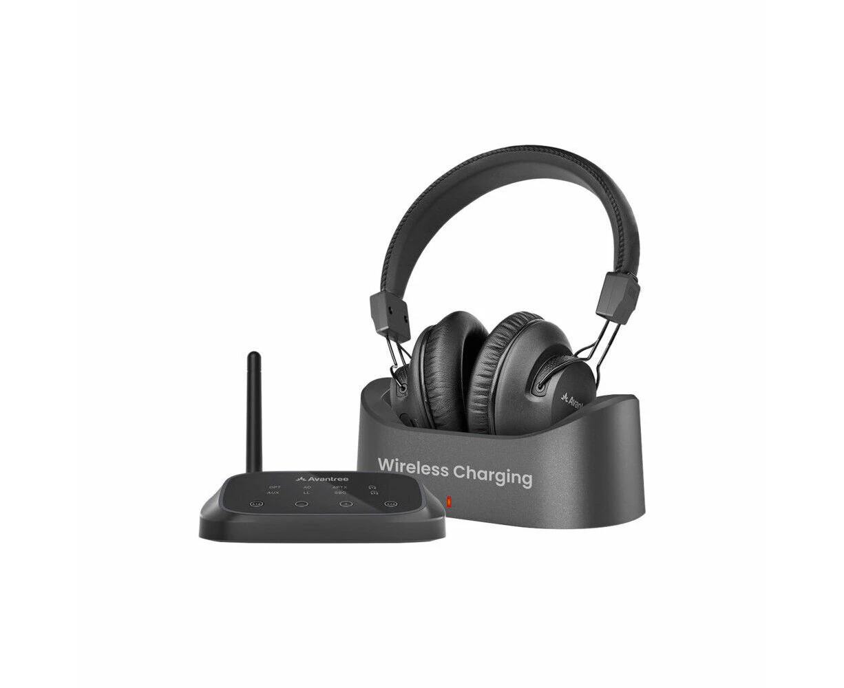 Avantree HT5009PLUS Boosted Volume Wireless Headphones For TV With Charging Dock