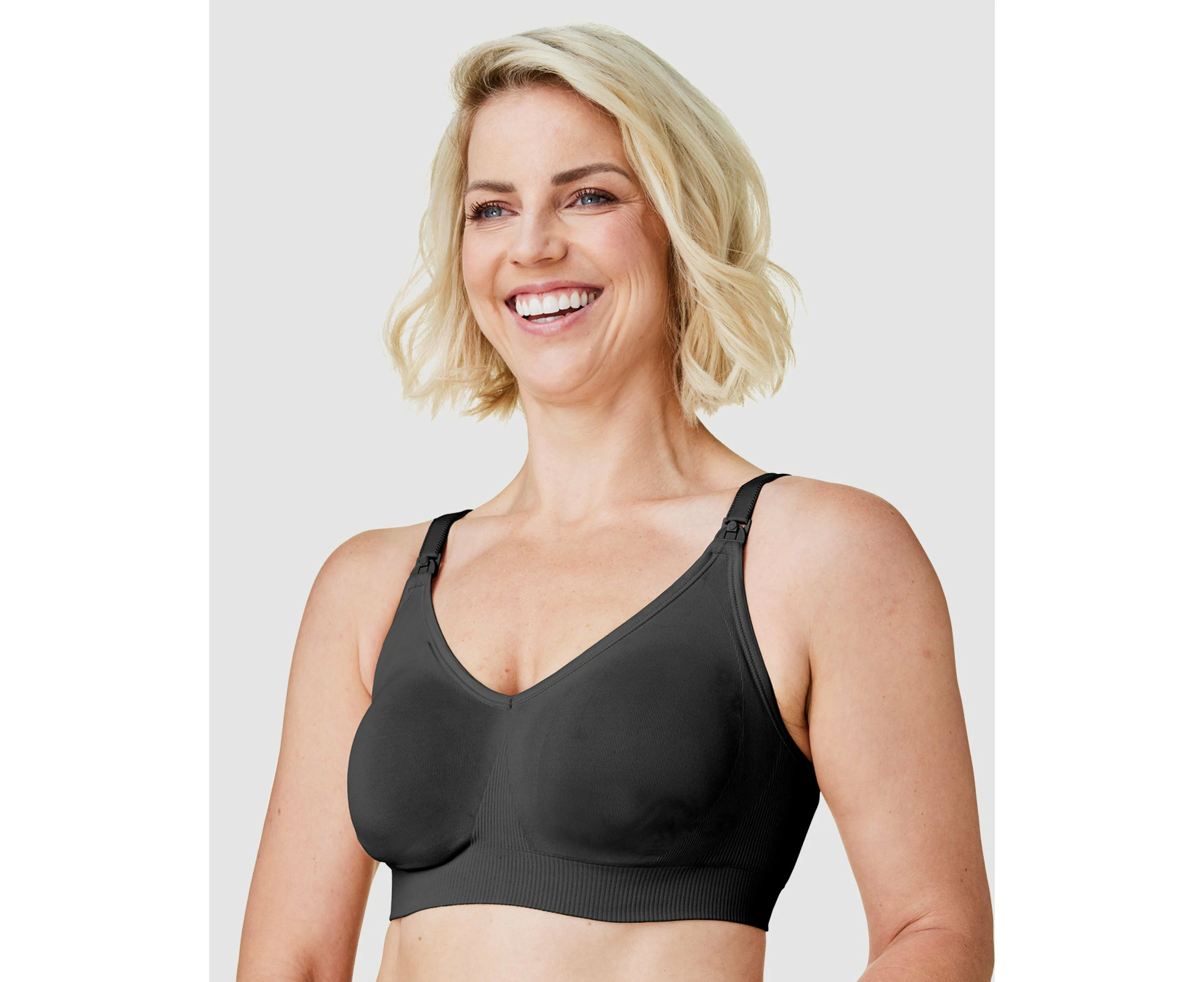 BRAVADO Body Silk Wirefree Seamless Maternity & Nursing Bra in Black