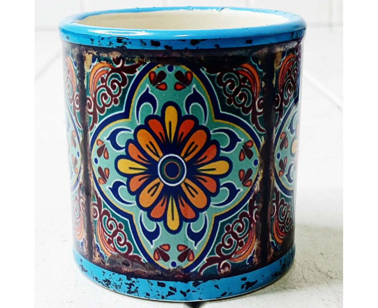 MORROCAN ROUND POT - small - G.