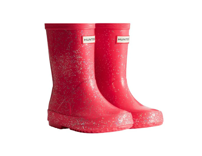 Hunter Girls First Giant Glitter Wellington Boots (Thrift) - FS11295