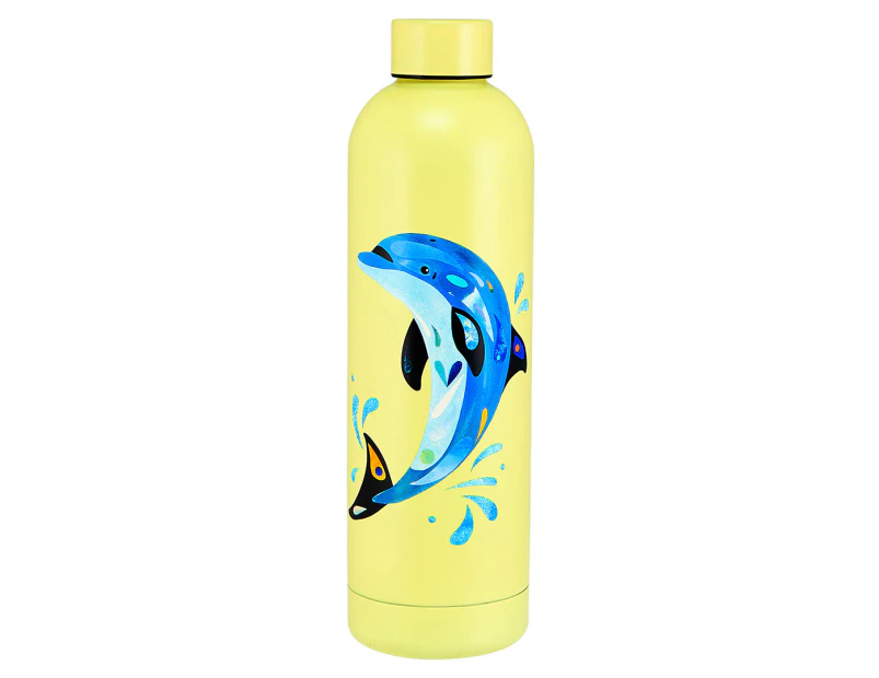 Maxwell & Williams 750mL Pete Cromer Ozzie Ocean Double Wall Insulated Bottle - Dolphin