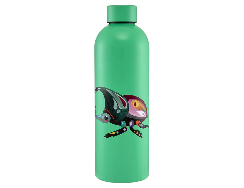 Maxwell & Williams 750mL Pete Cromer Garden Party Double Wall Insulated Bottle - Rhino Beetle