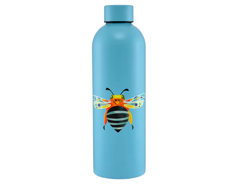 Maxwell & Williams 750mL Pete Cromer Garden Party Double Wall Insulated Bottle - Blue Banded Bee