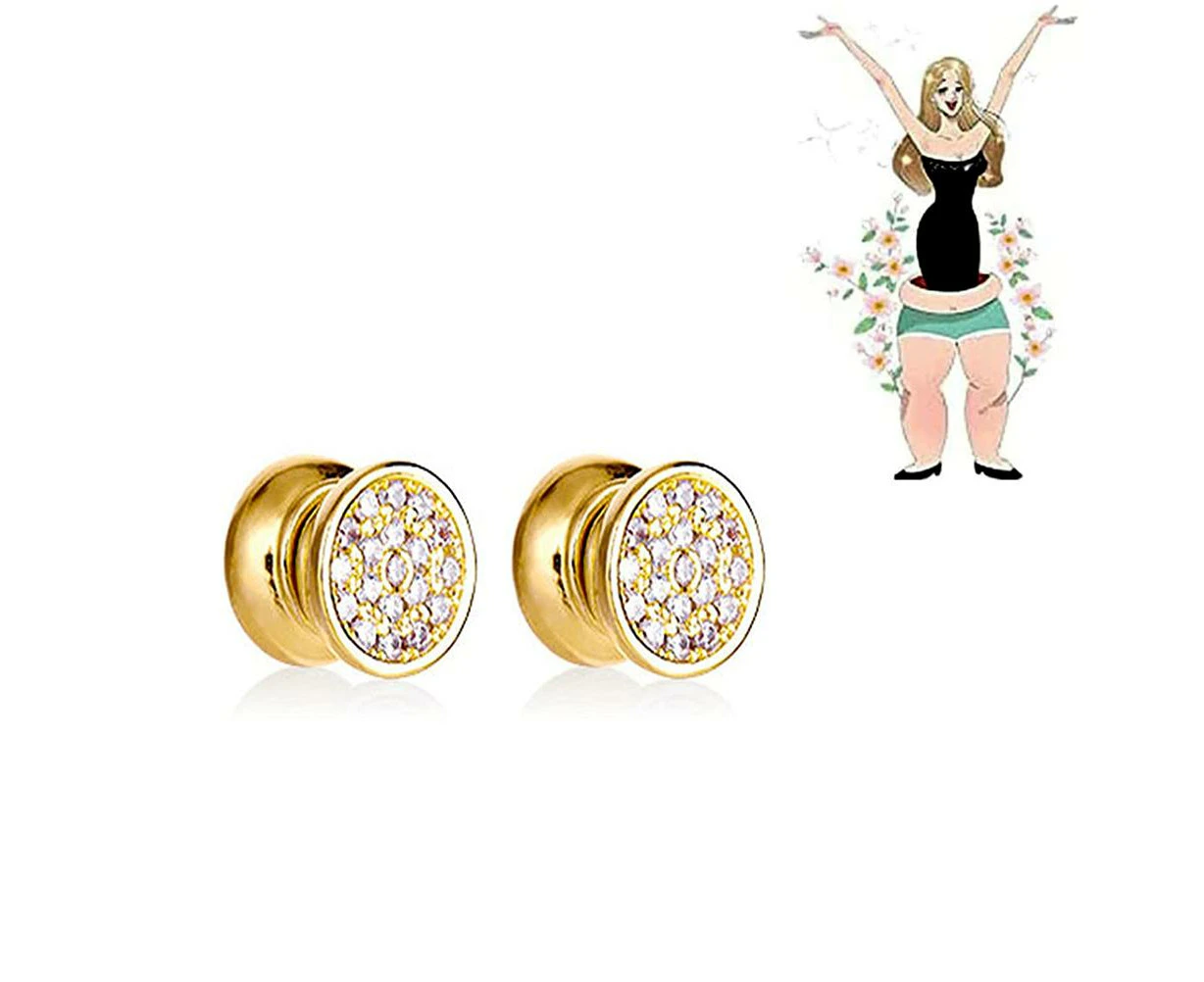 Magnetic Lymph Detox Earrings Magnetic Acupressure Slimming Earrings Non Piercing Acupressure Stud Earrings for Weight Loss