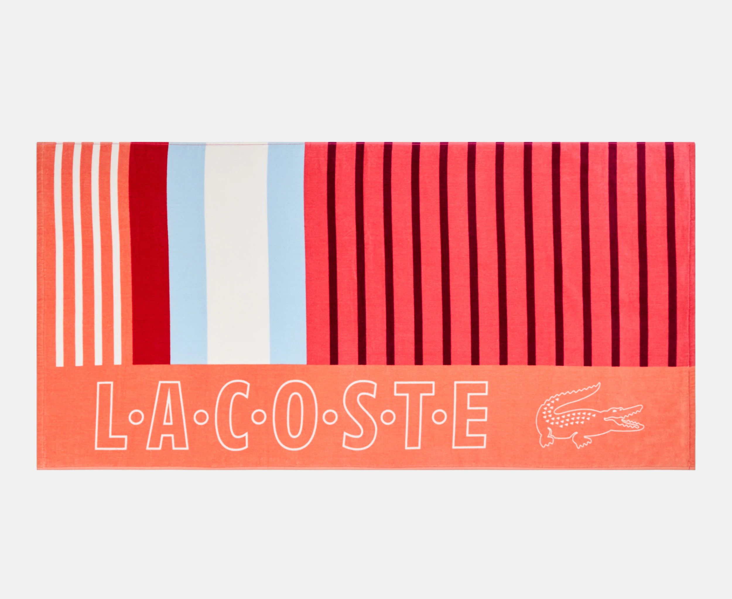 Lacoste Sporty Stripes Beach Towel - Warm