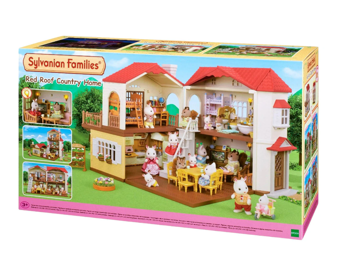 Sylvanian Families Red Roof Country Home With Attic