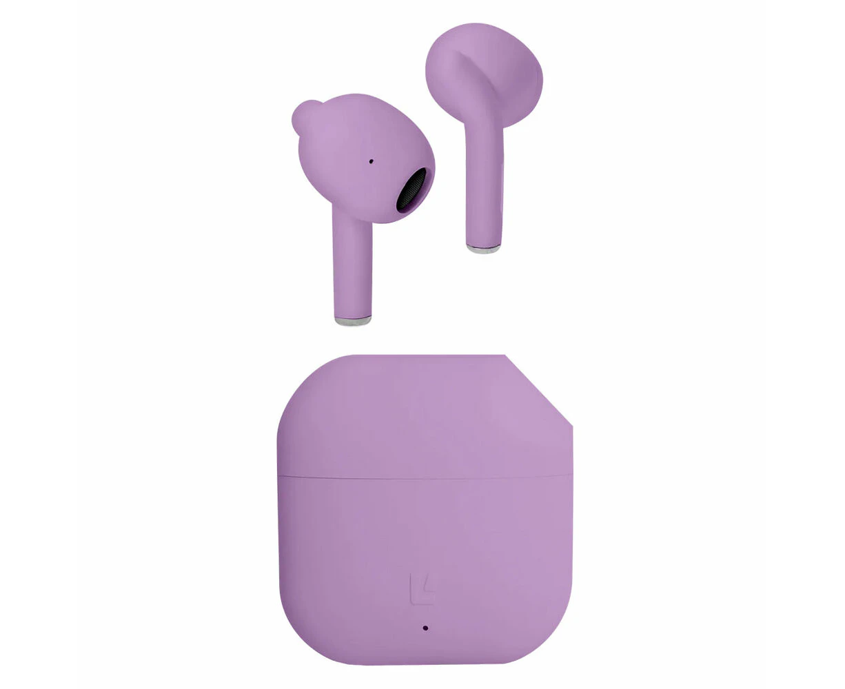 Liquid Ears True Wireless Stereo Bluetooth Touch Control Stem Earphones Lavender