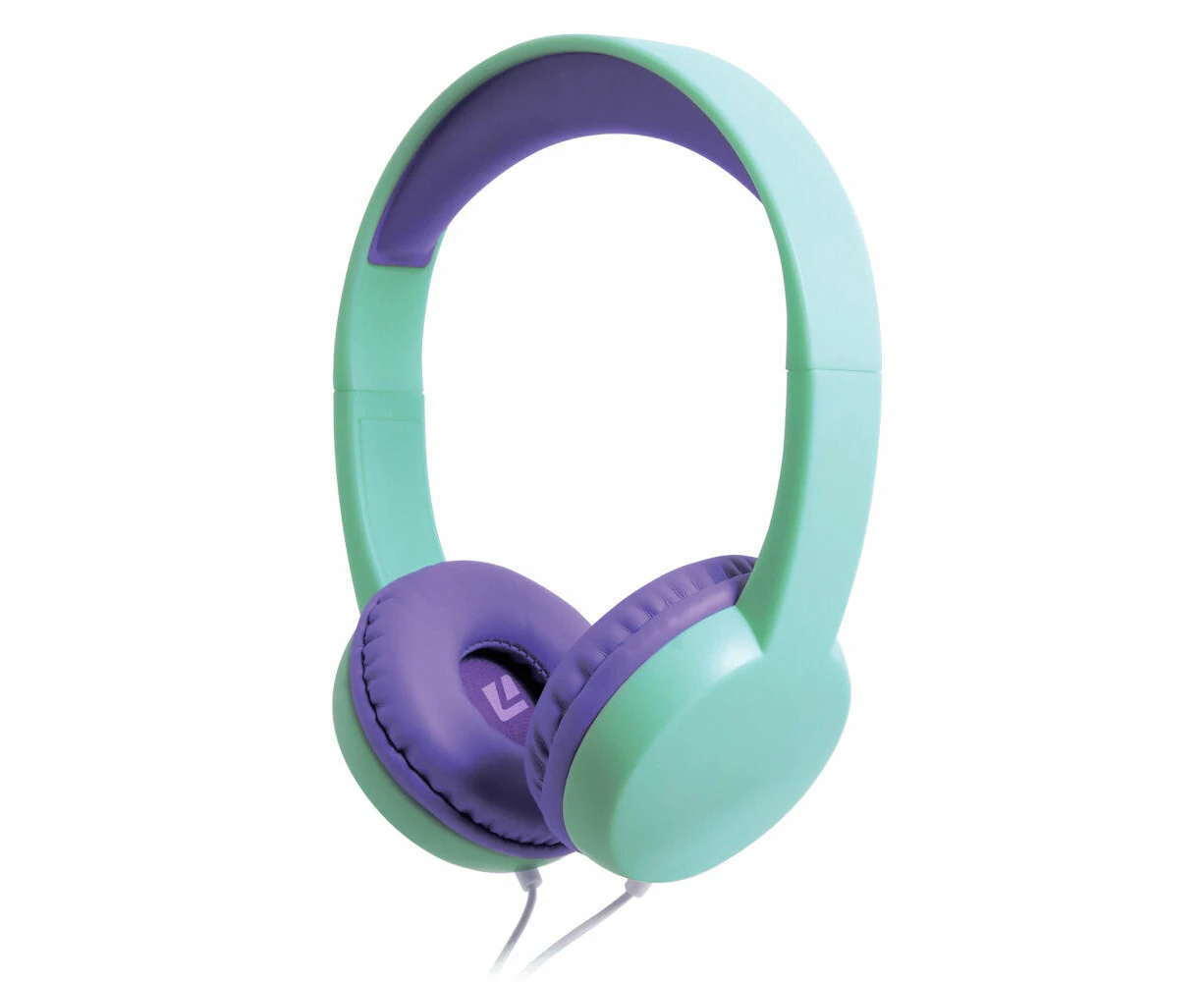 Liquid Ears Kidz 3.5mm Wired On-Ear Volume Limited Headphones Mint Lavender