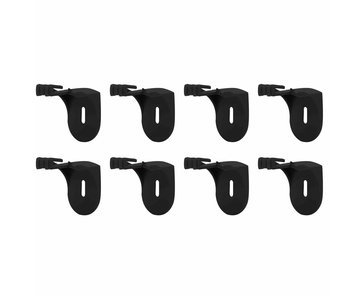 8pc Stakrax Wall Mounted Barware Wine Rack Modular Brackets Support Black