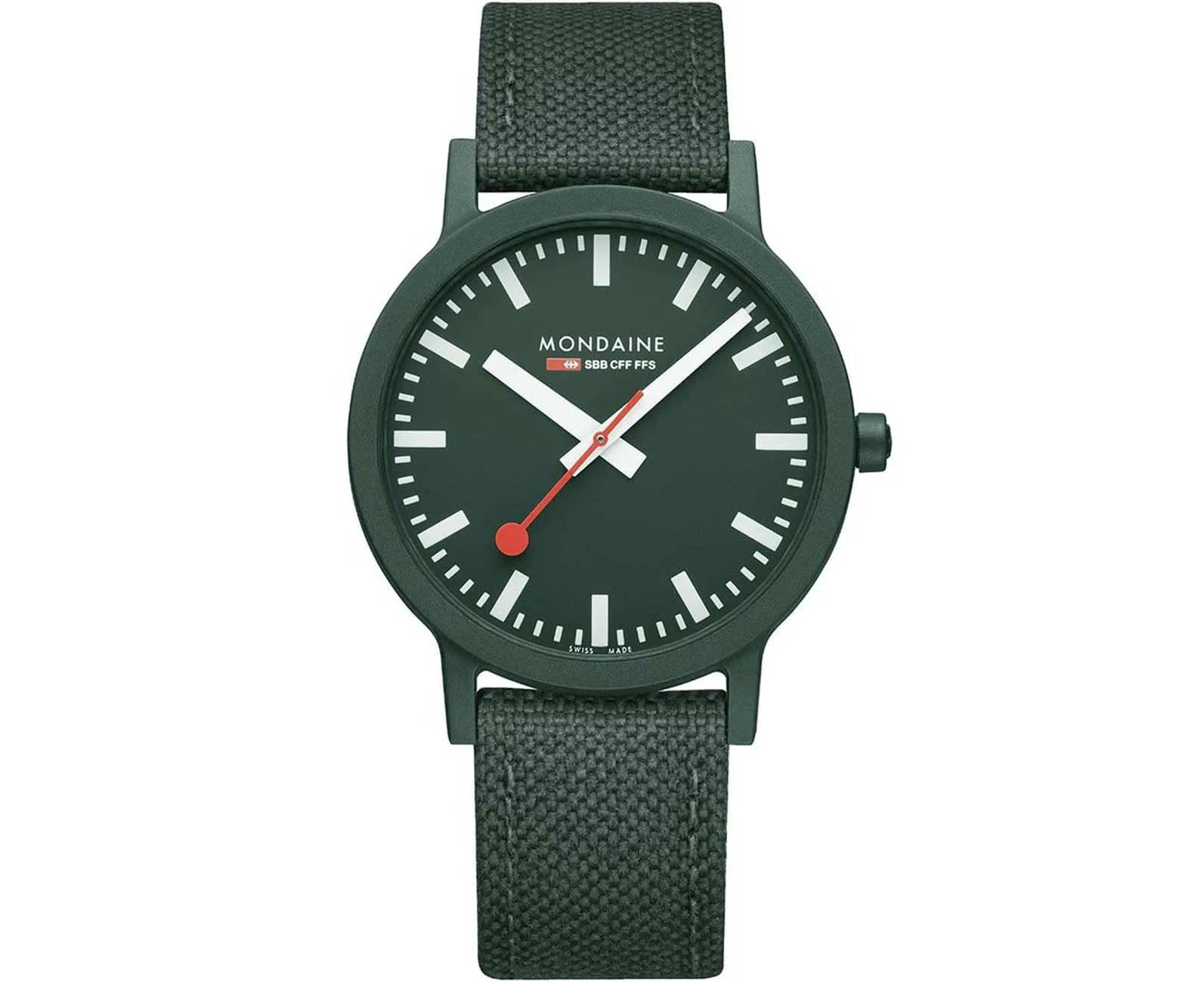 Mondaine MS1.41160.LF Green Textile Unisex Watch