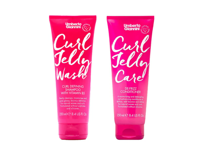 Umberto Giannini Curl Jelly Wash + Care Shampoo & Conditioner Duo