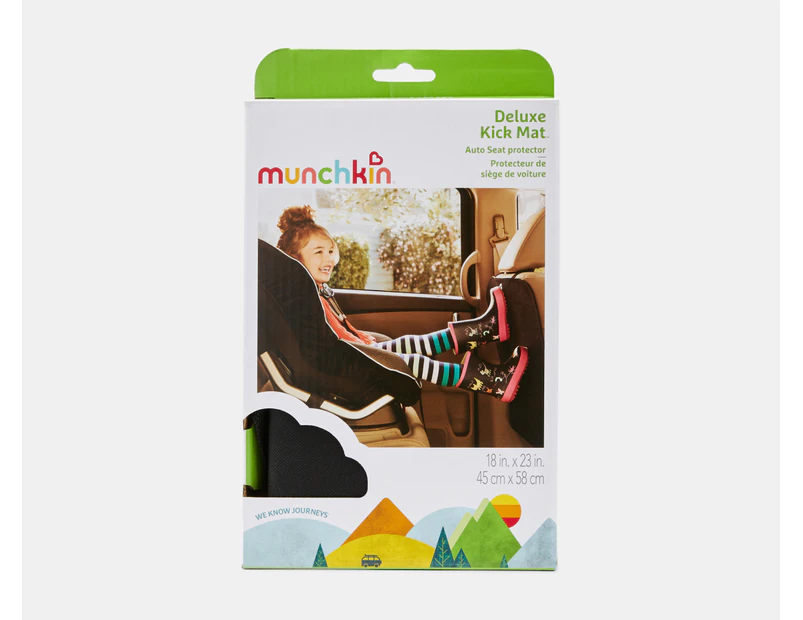 Munchkin Car Seat Back Protector Cover / Deluxe Kick Mat - Black