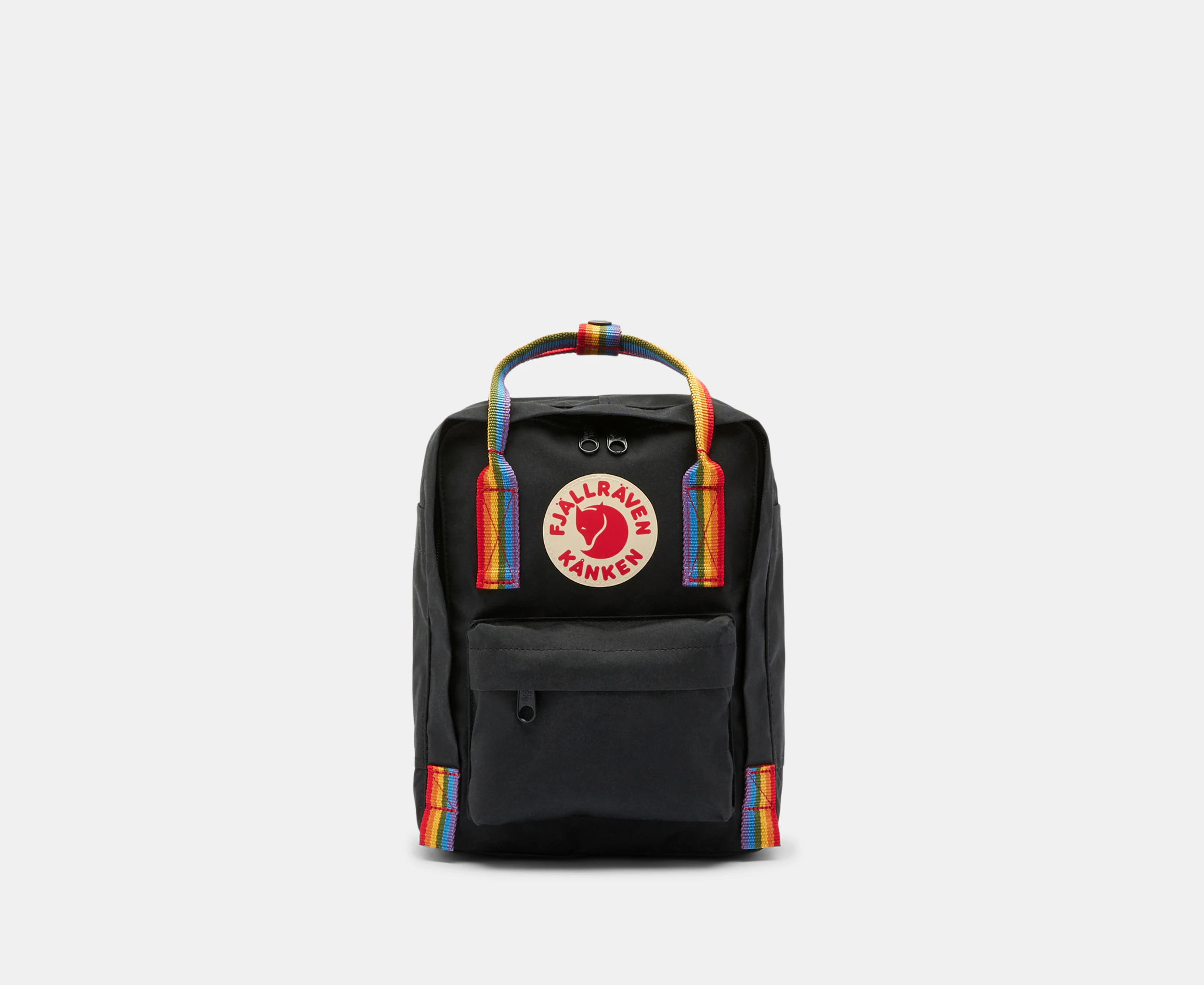 Fjällräven 7L Kånken Rainbow Mini Backpack - Black