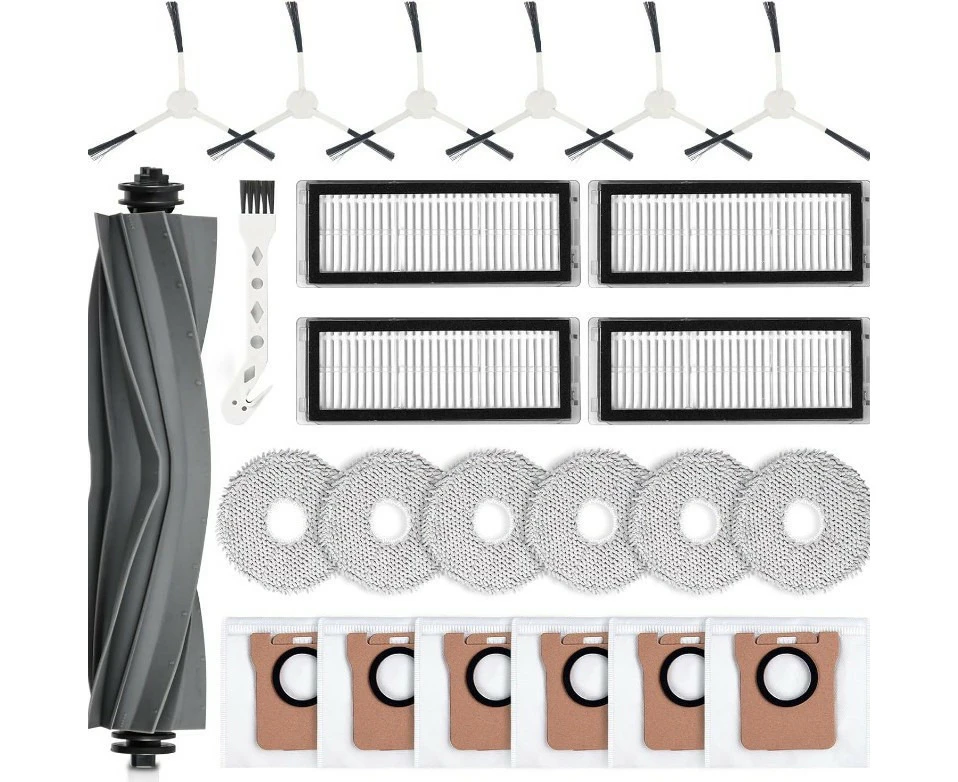 Accessories Kit For Dreame L20/L30 Ultra Robot Vacuum Replacement Parts Including Main Brush HEPA Filters Sidebrushes