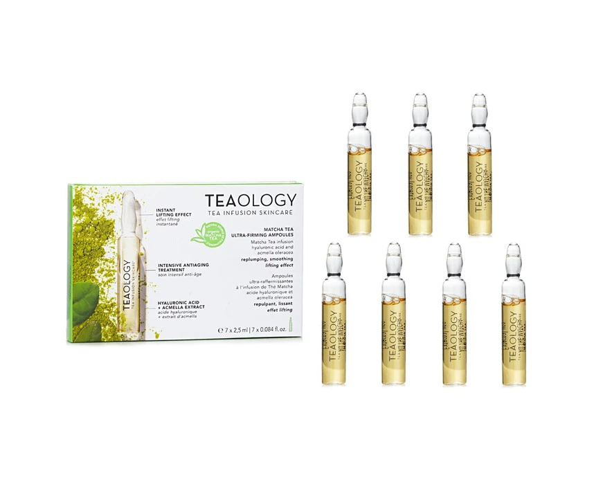 Teaology Matcha Tea Ultra Firming Ampoules 7x2.5ml/0.084oz