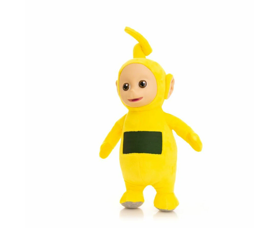 Teletubbies Laa Laa 8'' Plush with Interactive Color Changing Belly Patch