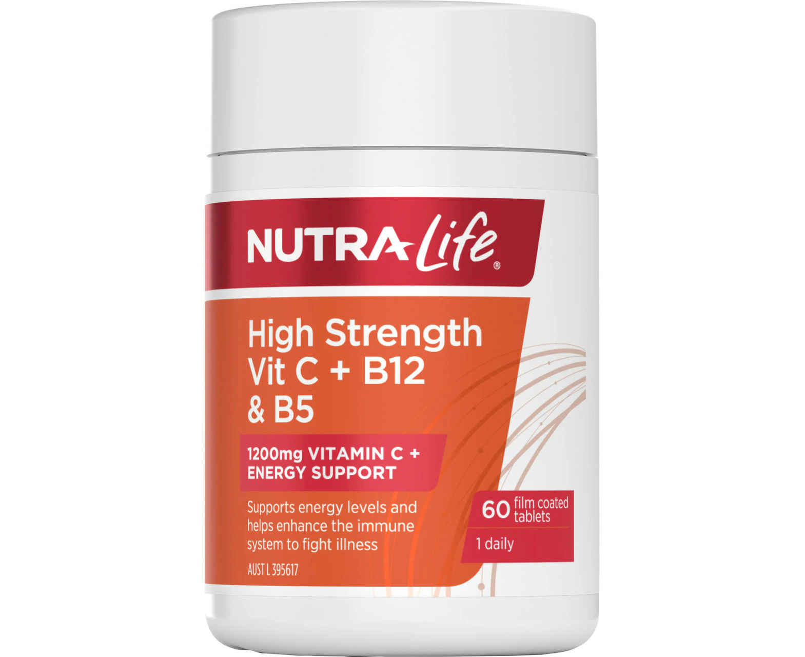 Nutra-Life High Strength Vit C + B12 & B5 60T