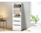 ALFORDSON Wardrobe Clothes Closet Storage Cabinet Organizer White