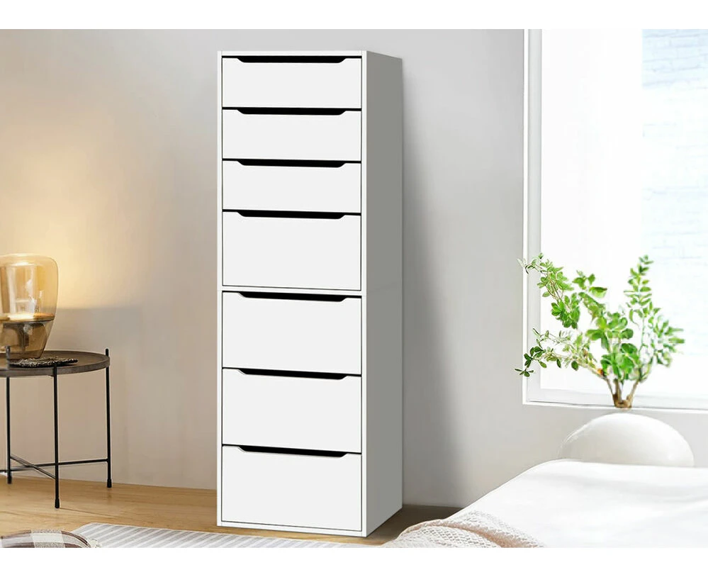 ALFORDSON Wardrobe Clothes Closet Storage Cabinet 7 Drawers White