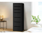 ALFORDSON Wardrobe Clothes Closet Storage Cabinet 7 Drawers Black