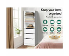 ALFORDSON Wardrobe Clothes Closet Storage Cabinet Organizer White