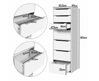 ALFORDSON Wardrobe Clothes Storage Organizer Closet Cabinet 7 Drawers White