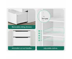 ALFORDSON Wardrobe Clothes Closet Storage Cabinet 5 Drawers White