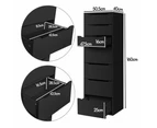 ALFORDSON Wardrobe Clothes Closet Storage Cabinet 7 Drawers Black