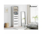 ALFORDSON Wardrobe Clothes Storage Organizer Closet Cabinet 5 Drawers White