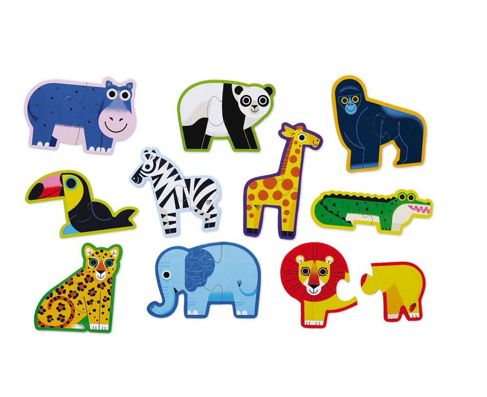 Let's Begin: Jungle Jigsaw Puzzle, 20 Piece