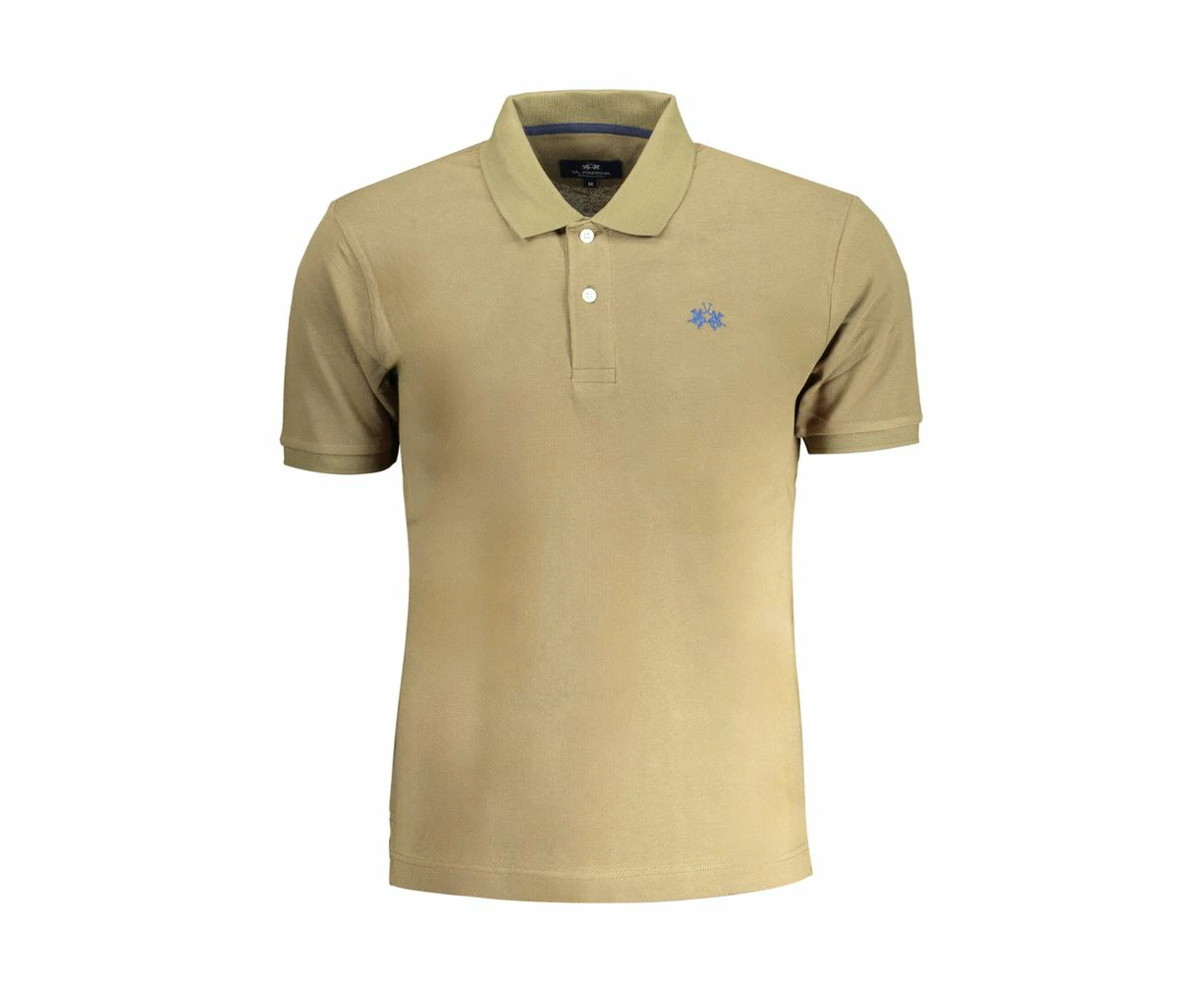 La Martina Green Cotton Polo Shirt