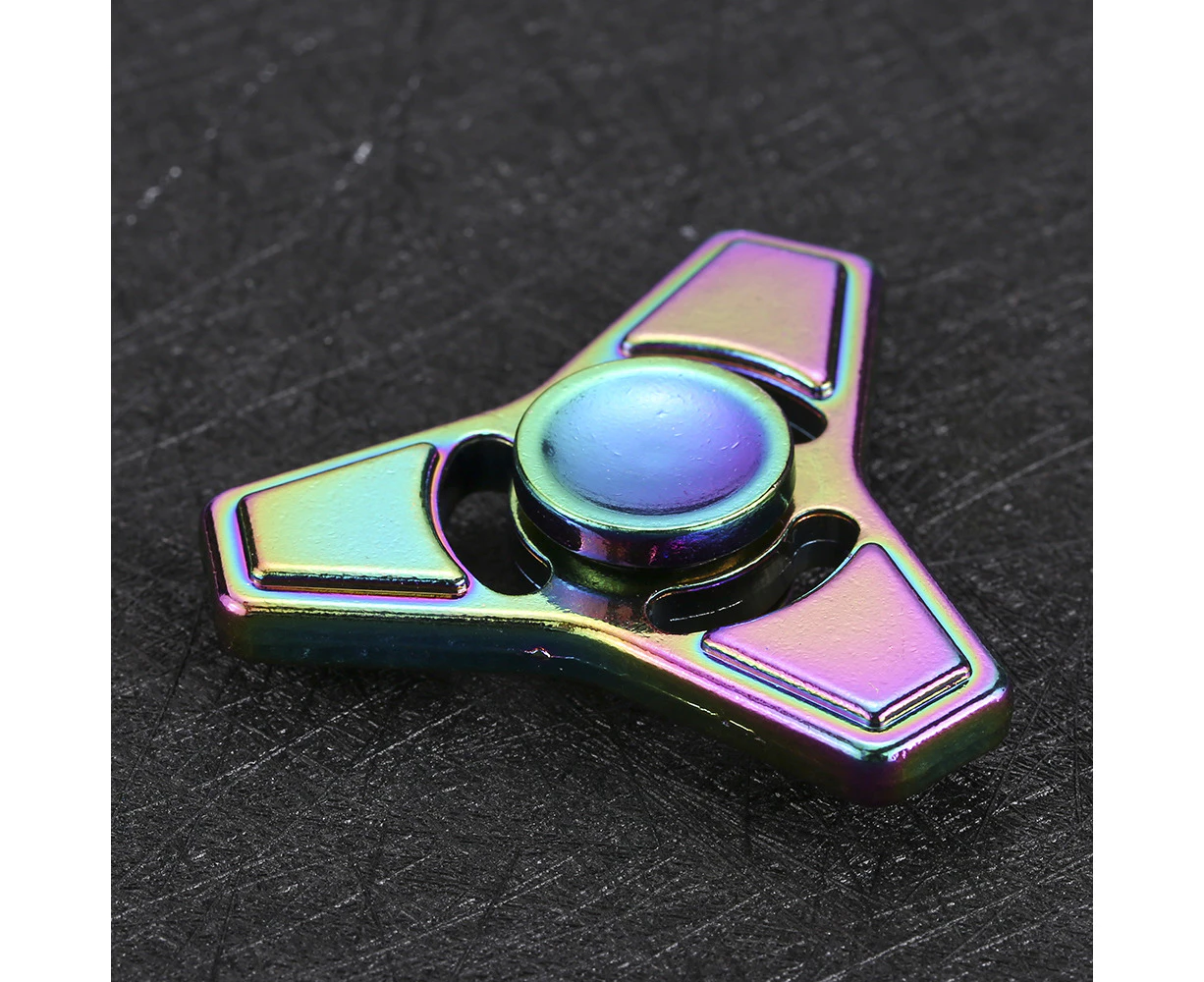 New Hot Mini Premium Metal Alloy Fidget Hand Finger Spinner Spin Triangle Widget Focus EDC Pocket Desktoy Gift for ADHD Children adult Relieve Stress Anxi