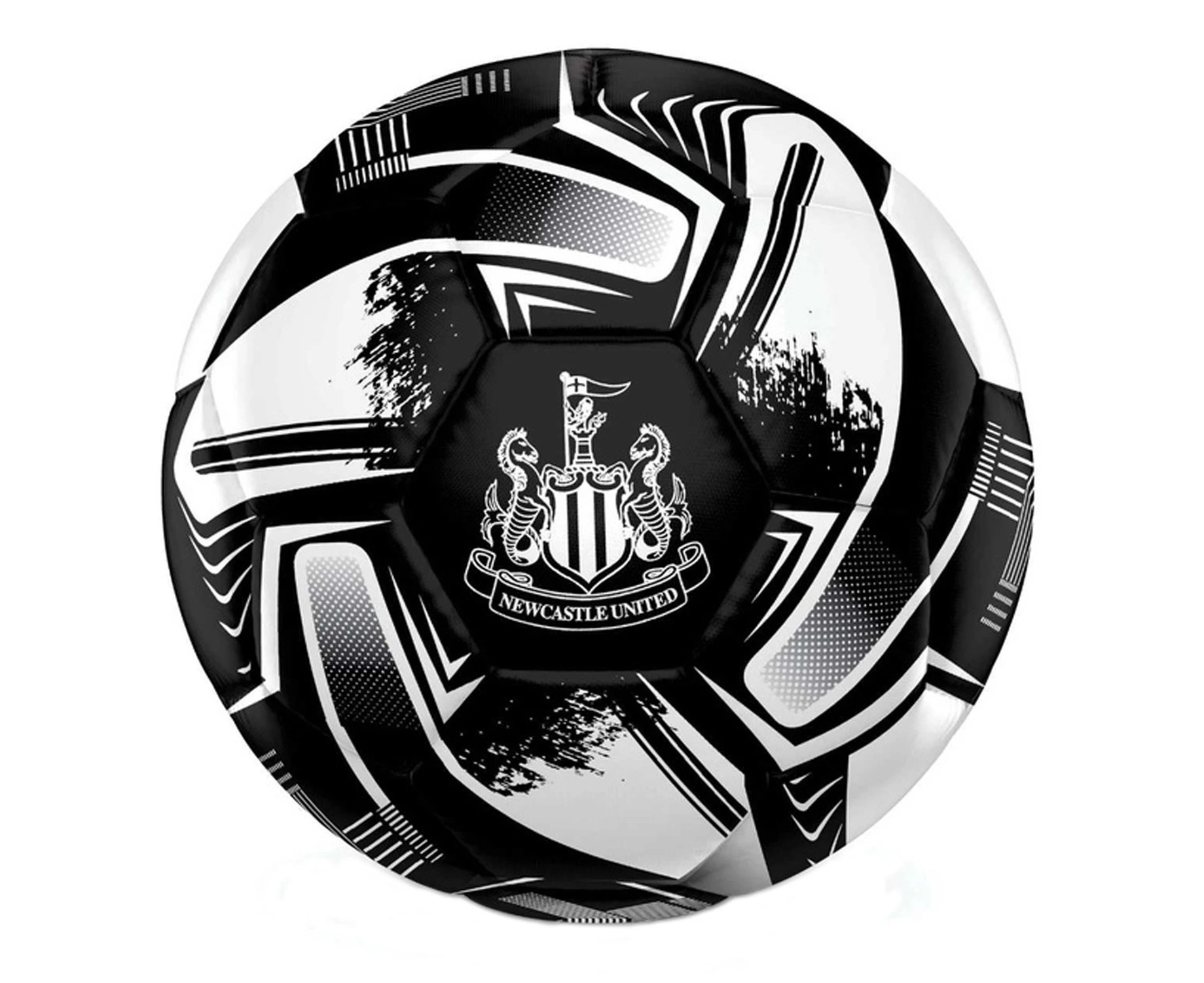 Newcastle United FC Turbine Print Football (Black/White) - RD3916