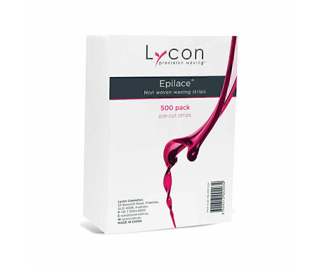 Lycon Epilace Pre Cut Non Woven Wax Waxing Strips 500 pcs Strip Hair Removal