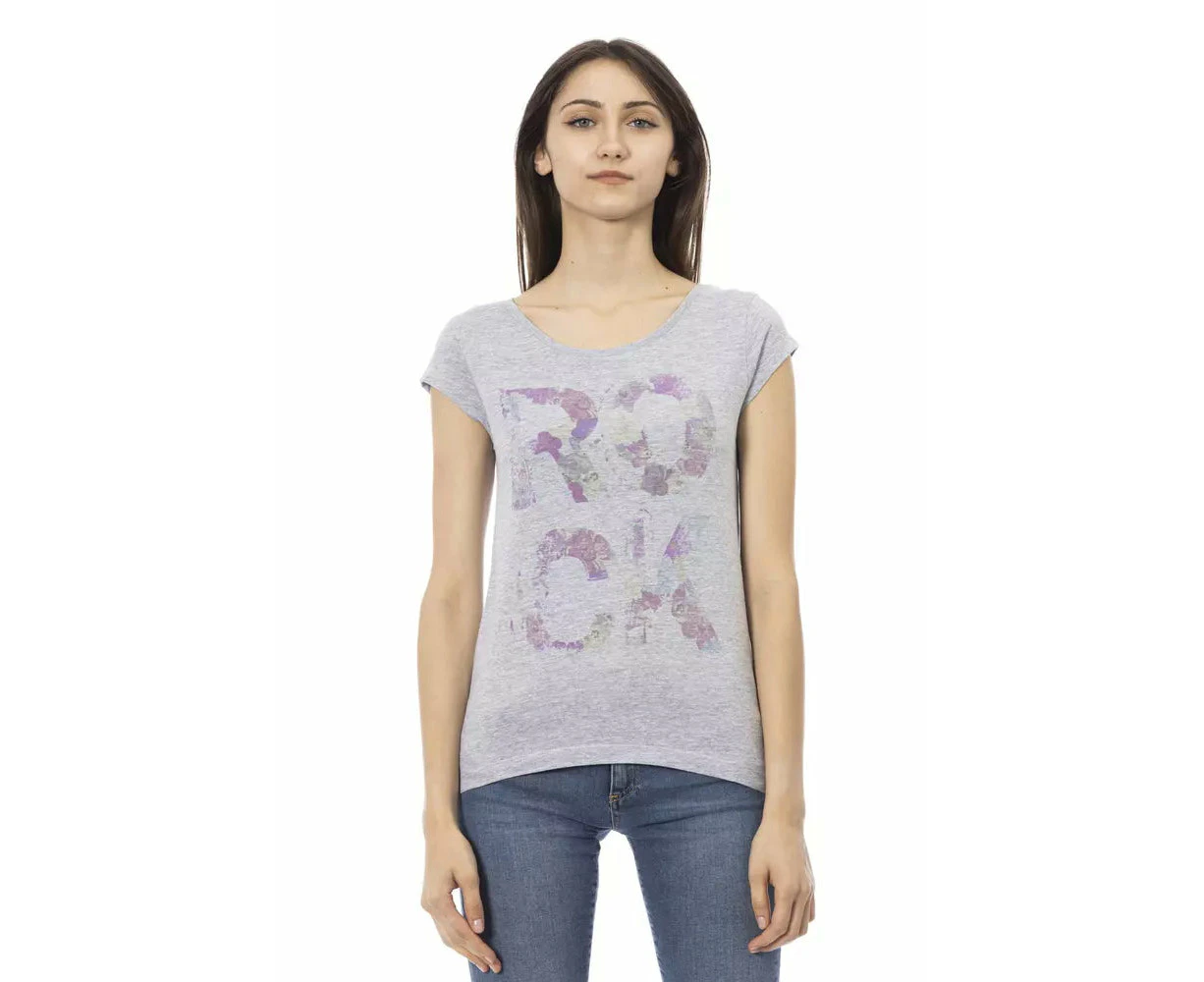 Trussardi Action Gray Cotton Women Top