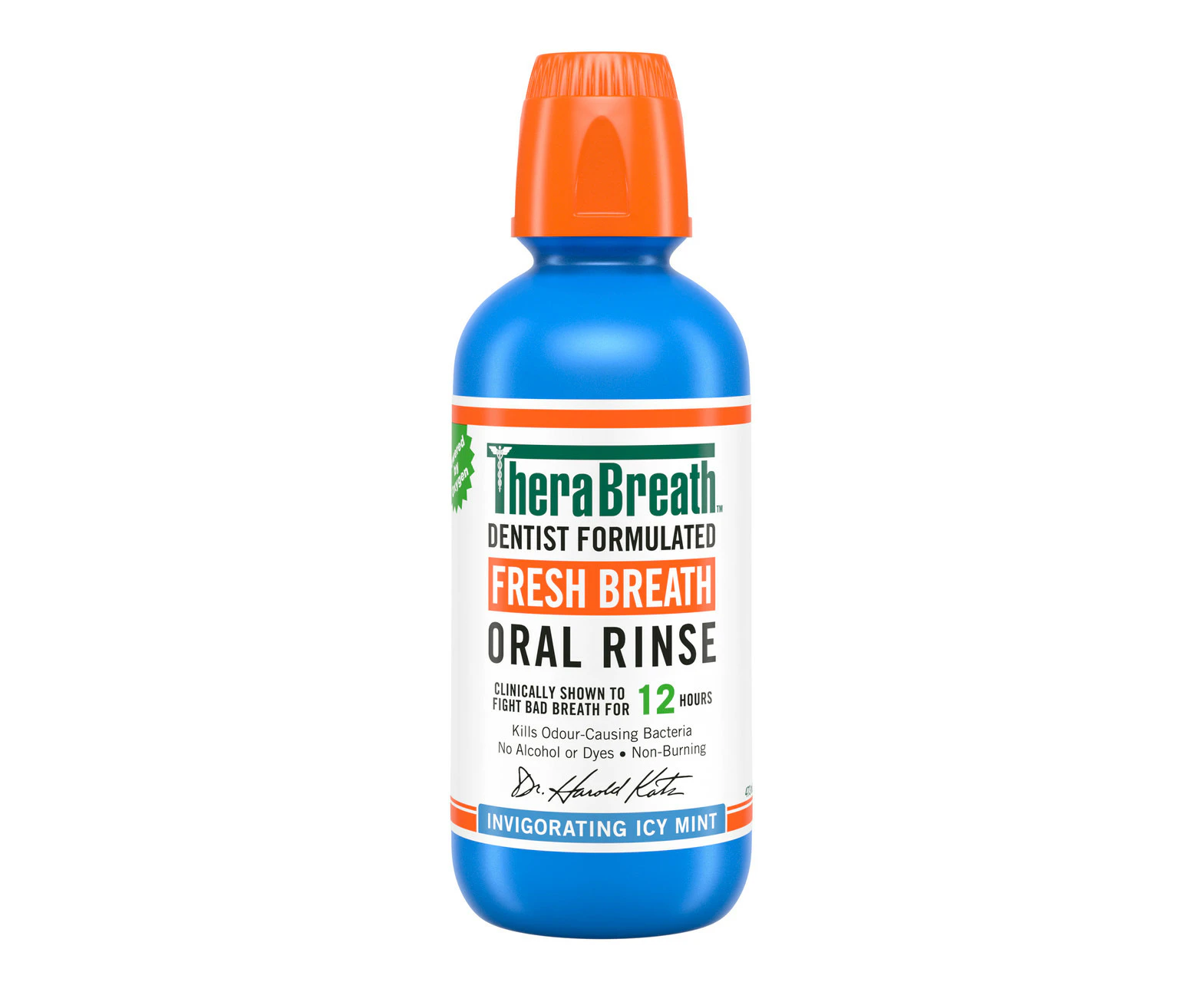 TheraBreath Mouthwash Icy Mint 473ml