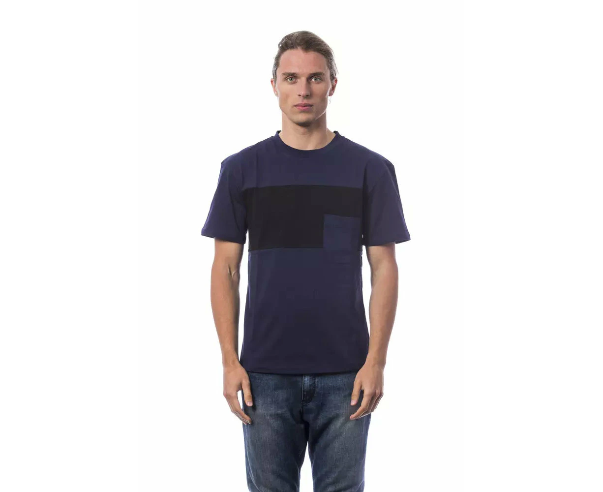 Verri Blue Cotton Men T Shirt