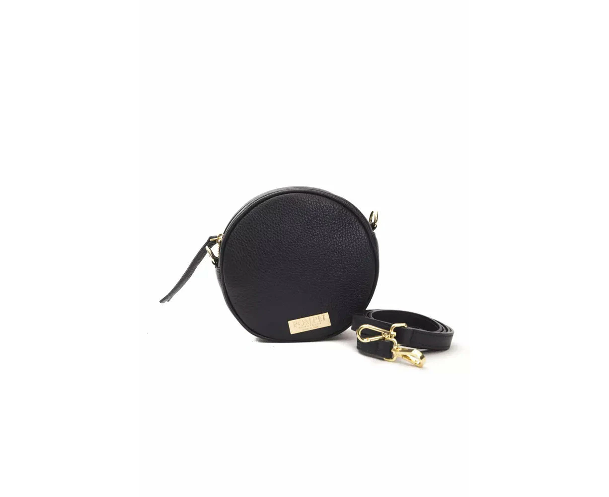 Pompei Donatella Gray Leather Women Crossbody