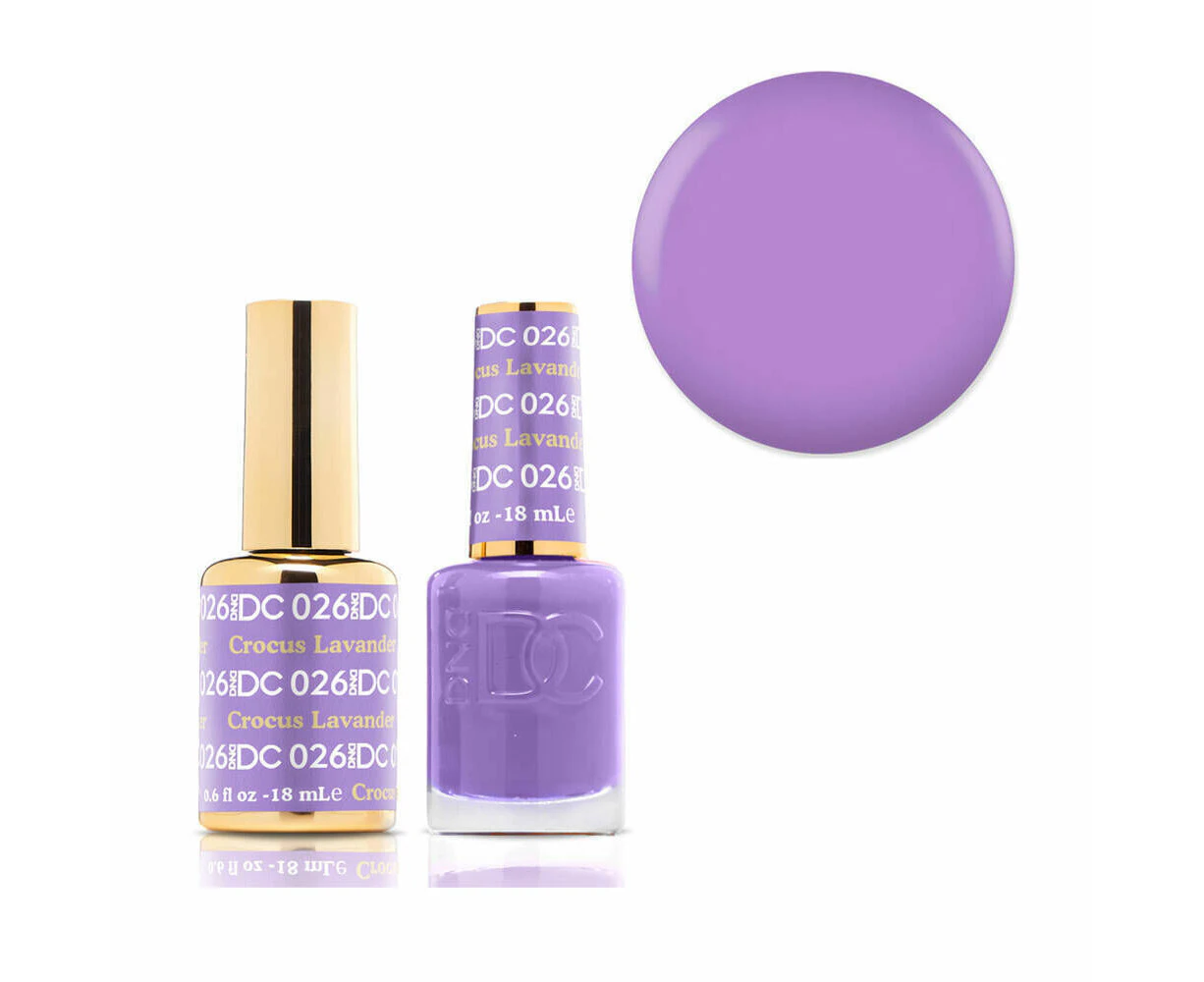 DND 026 Crocus Lavender - DC Collection Gel & Lacquer Duo 18ml