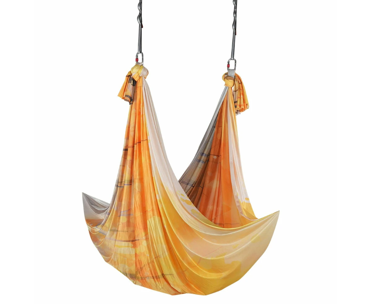 Hansona 5.5 Yards Aerial Yoga Hammock & Swing - Nylon Fabric with Full Rigging Hardware