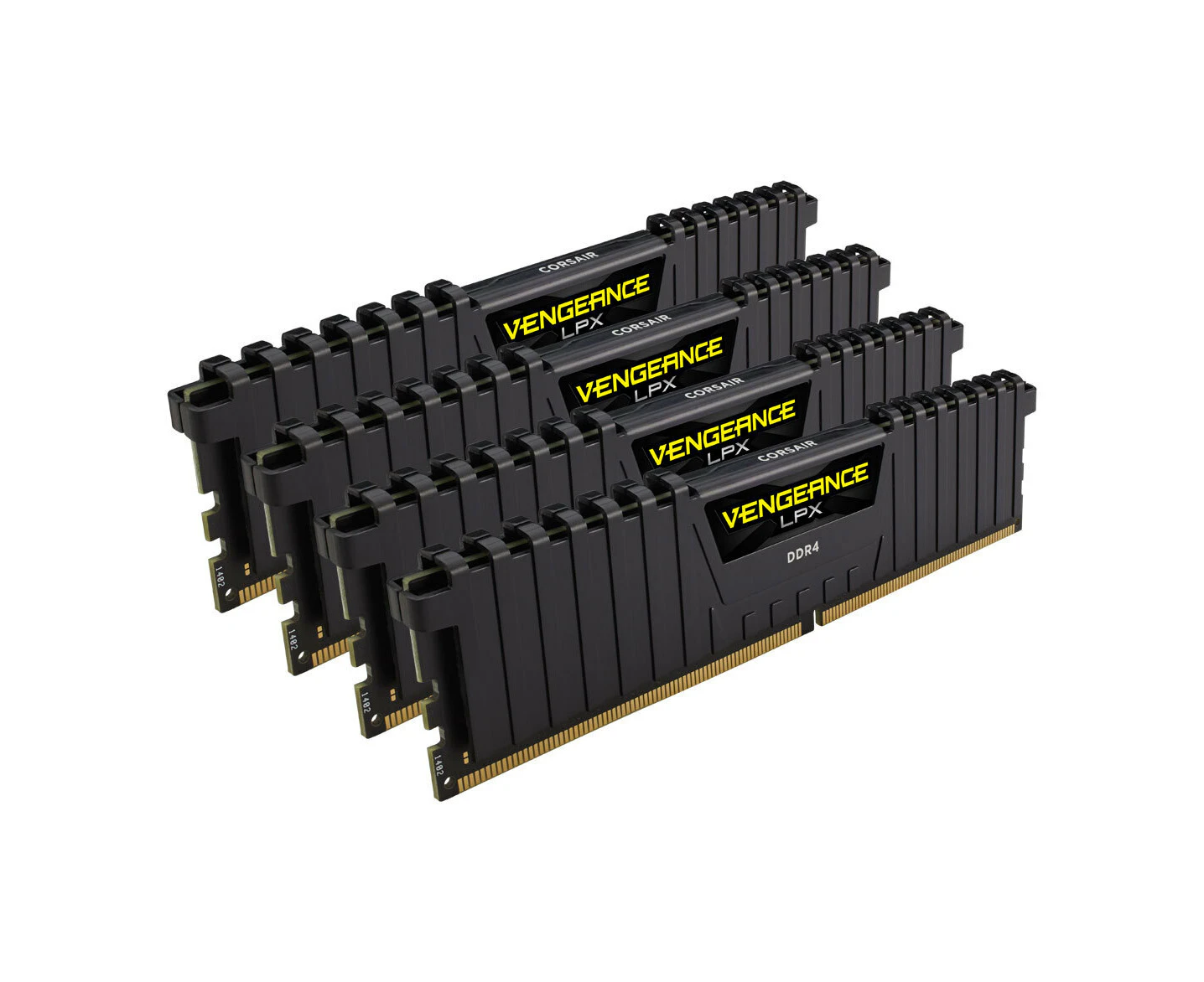 Corsair Vengeance LPX 4x16GB 64GB DDR4 DIMM 3200MHz C16 Memory for Gaming PC BLK